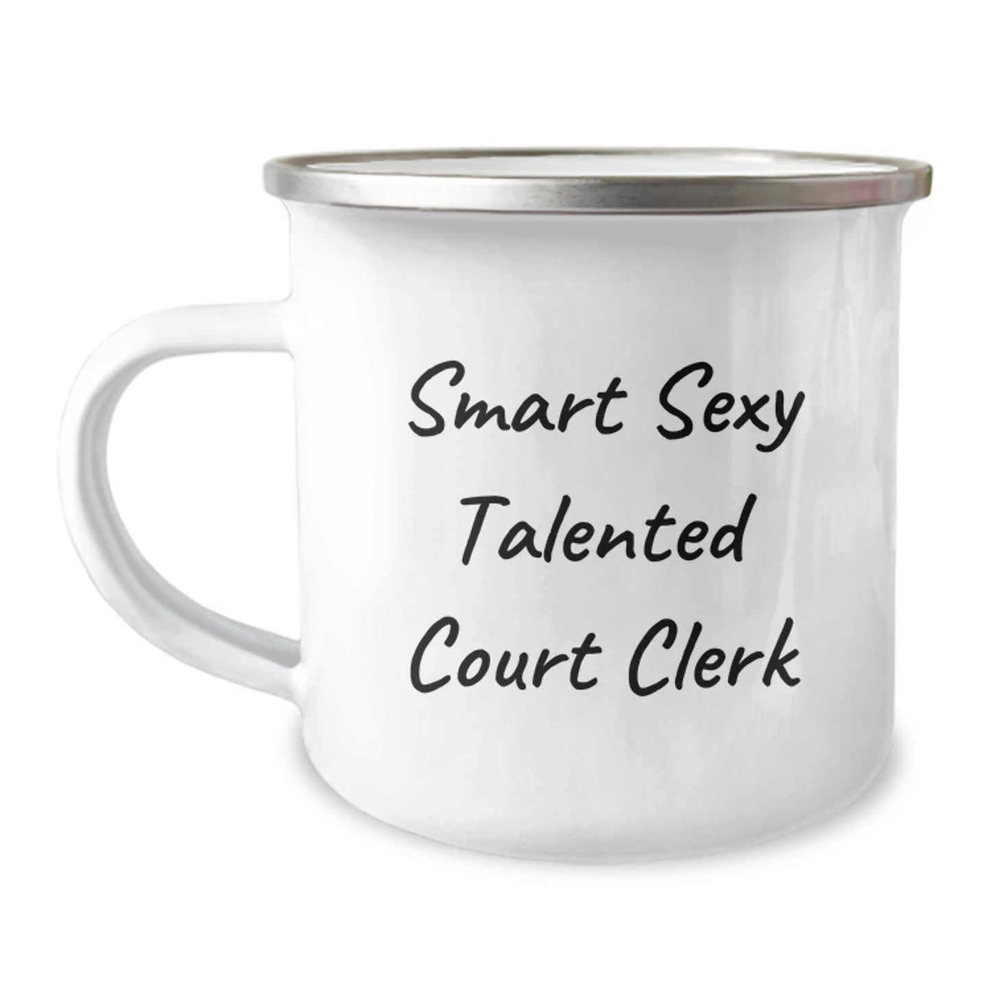 Funny Quote Court Clerk Gifts from Family to Court Clerk Graduation Unique Gifts for Court Clerk who is Smart Sexy Talented - Victory Thru Vision
