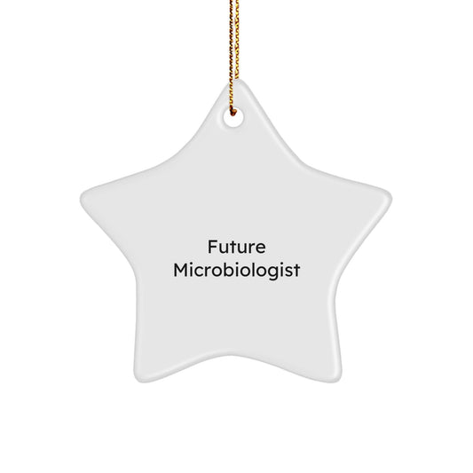 Funny Quote Microbiologist Gifts for Men, Women, or Friends - Star Ornament from Family, Coworkers, or You - Christmas Unique Gifts - Victory Thru Vision