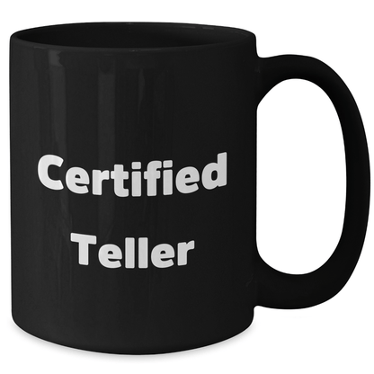 Funny Quotes from Teller Gifts for Mom on Mother's Day, Black Coffee Mug from Friends - Victory Thru Vision 