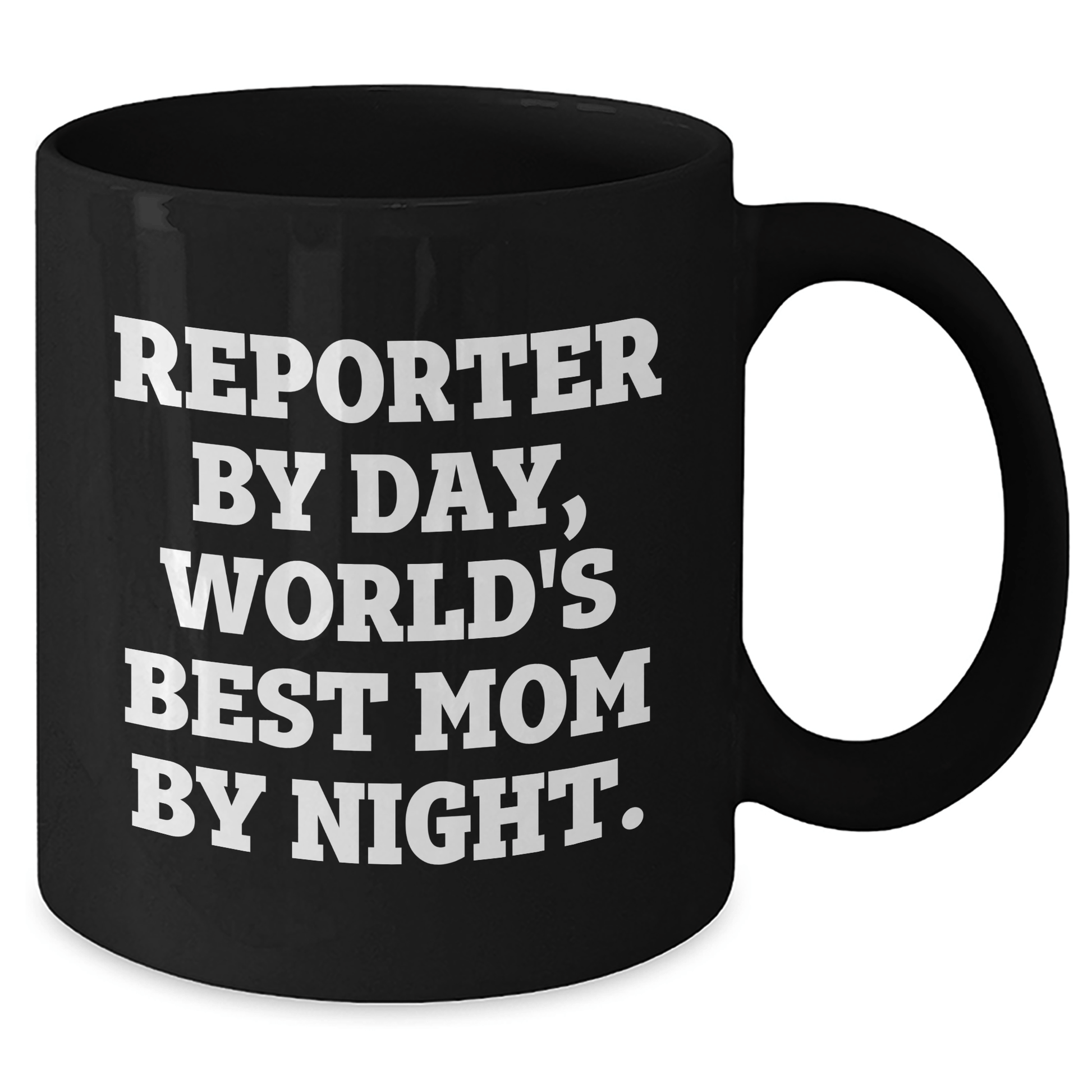 Funny Reporter Gifts By Day, World's Best Mom By Night Graduation Unique Gifts for Her from Mom - Victory Thru Vision