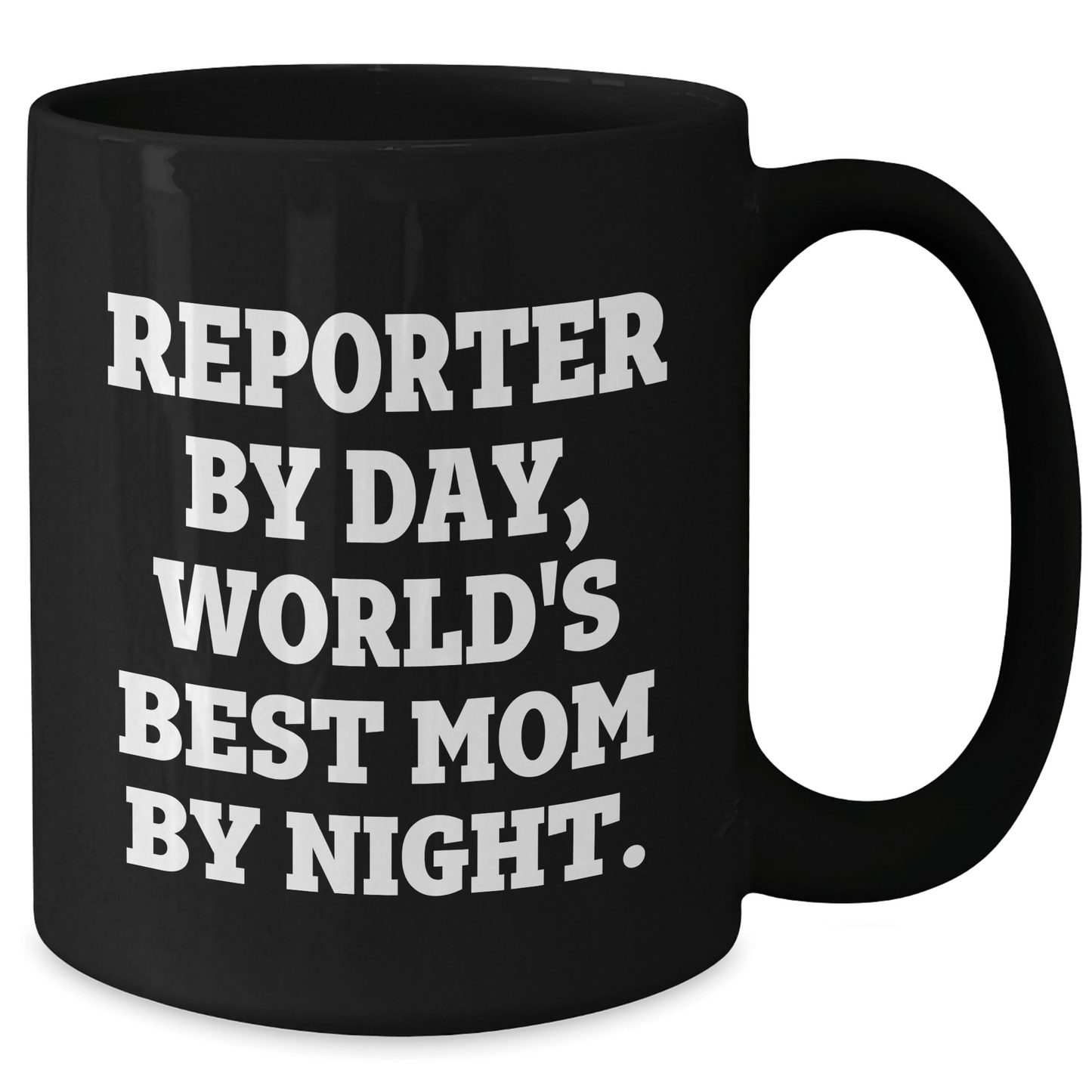 Funny Reporter Gifts By Day, World's Best Mom By Night Graduation Unique Gifts for Her from Mom - Victory Thru Vision