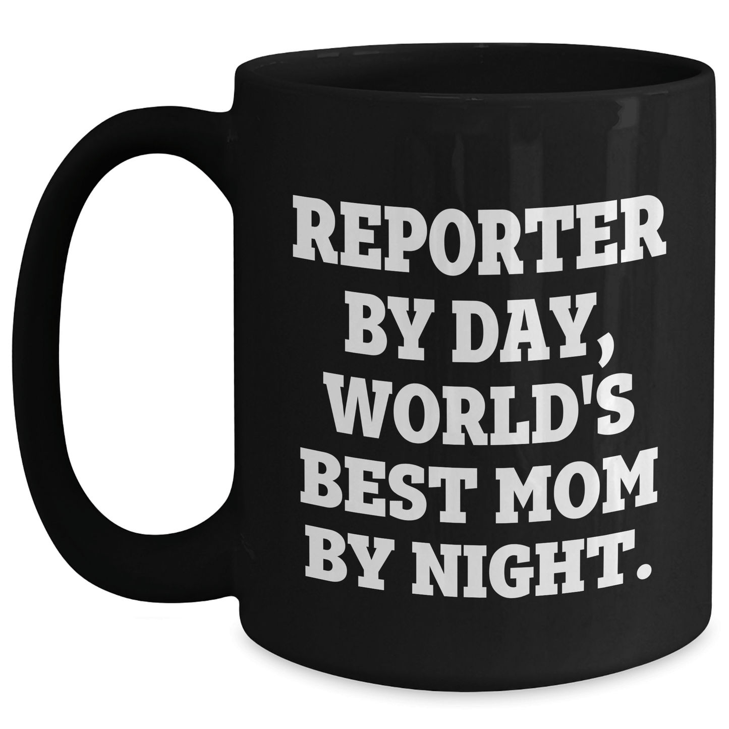 Funny Reporter Gifts By Day, World's Best Mom By Night Graduation Unique Gifts for Her from Mom - Victory Thru Vision