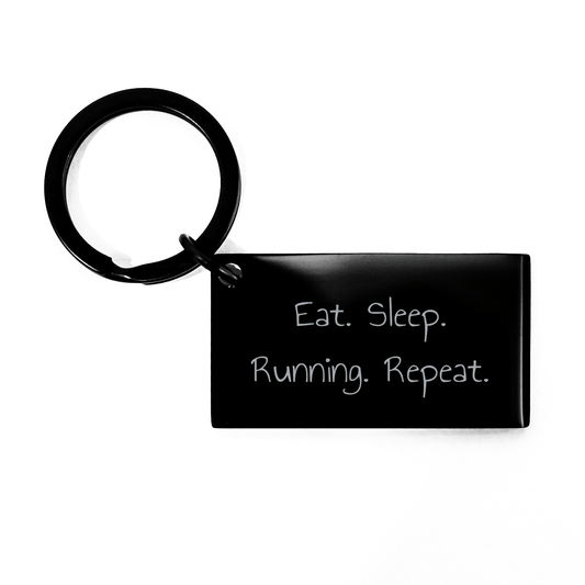 Funny Running Keychain Gifts from Family to Running Men Graduation Unique Additions - Victory Thru Vision 