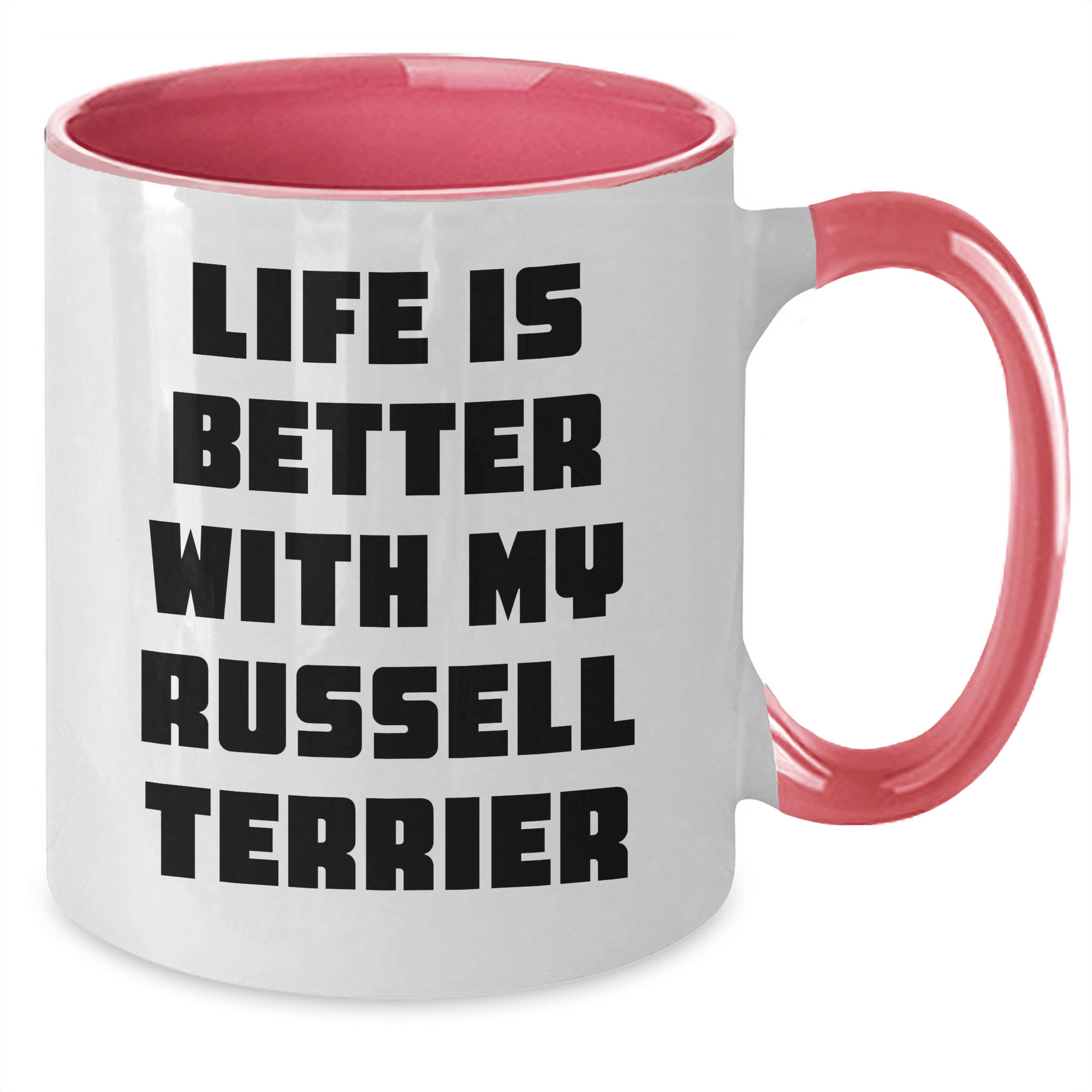 Funny Russell Terrier Dog Gifts for Men from Dad, Life Is Better With My Russell Terrier - Victory Thru Vision