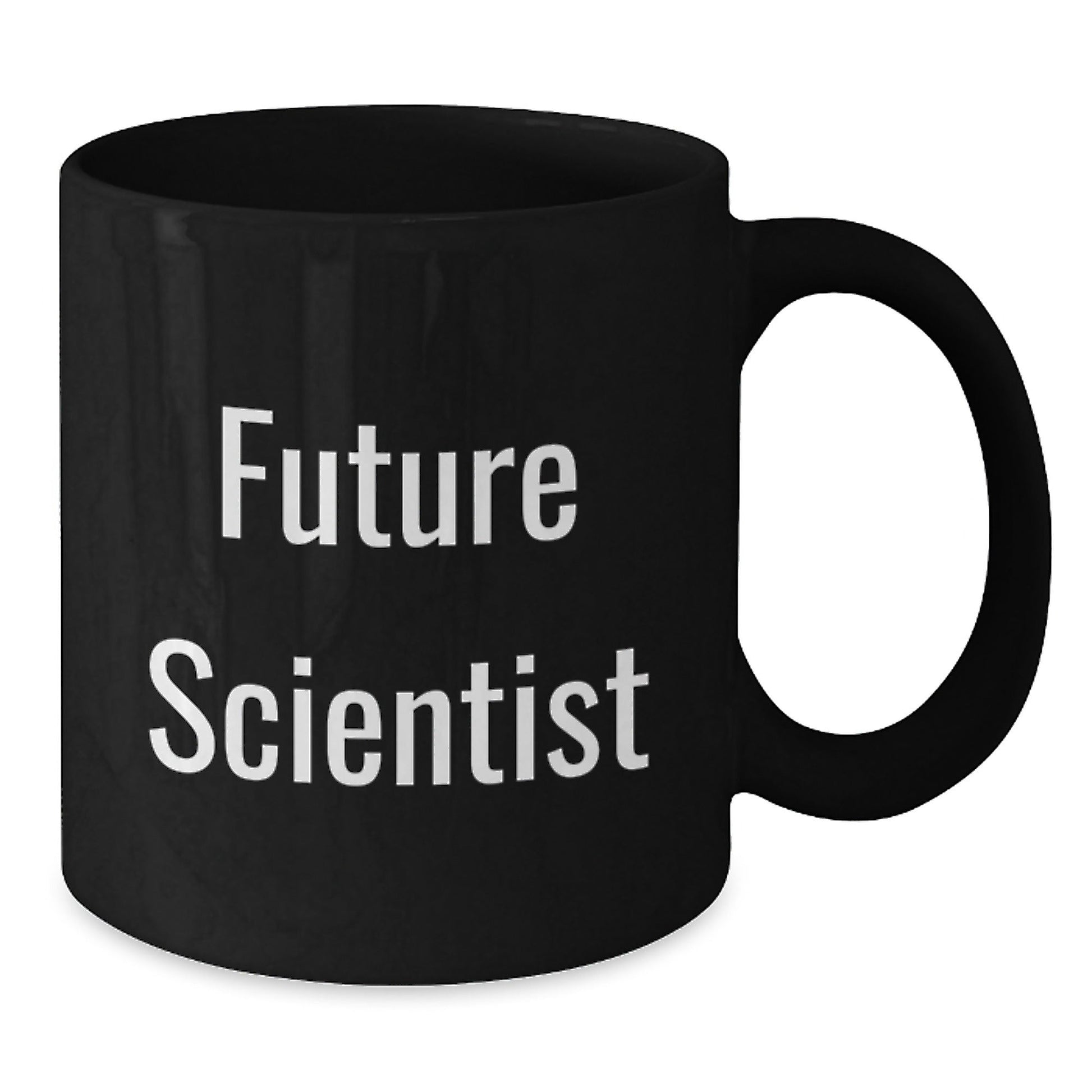 Funny Scientist Gifts for Him and Her from Coworkers - Future Scientist Quote on Black 11oz or 15oz Ceramic Coffee Mugs for Graduation - Victory Thru Vision
