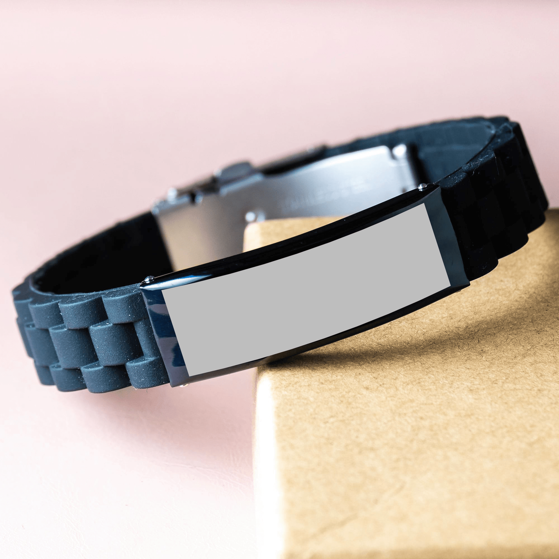 Funny Second Mom Gifts - Best Second Mom Ever, Glide lock Clasp Adjustable Black Stainless Steel Silicone Bracelet for Graduation, Gifts from Mom to Second Mom - Victory Thru Vision