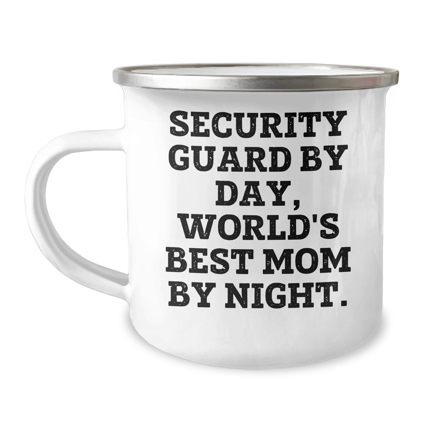 Funny Security Guard Gifts by Day, World's Best Mom by Night - Camping Mug for Security Guard Mom from Friends - Victory Thru Vision 