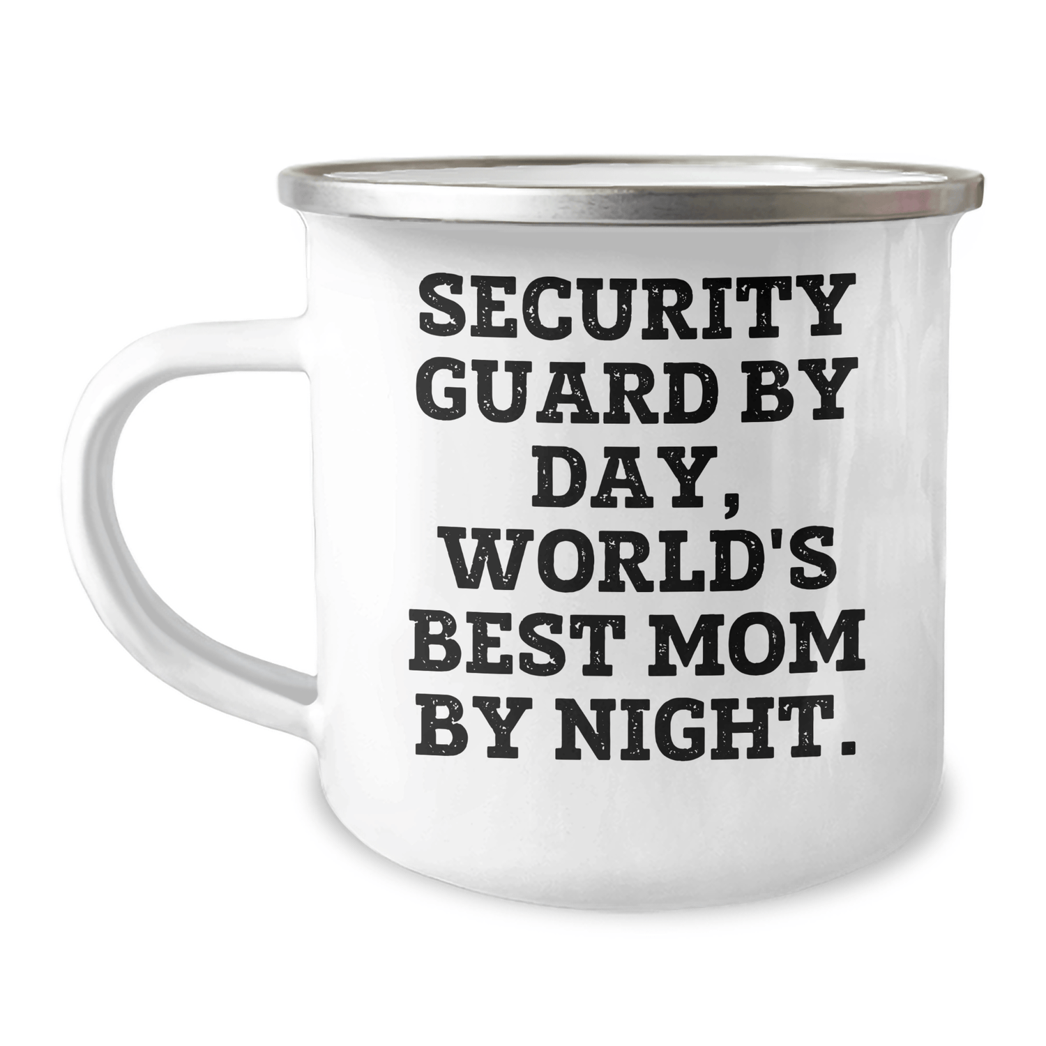 Funny Security Guard Gifts by Day, World's Best Mom by Night - Camping Mug for Security Guard Mom from Friends - Victory Thru Vision 