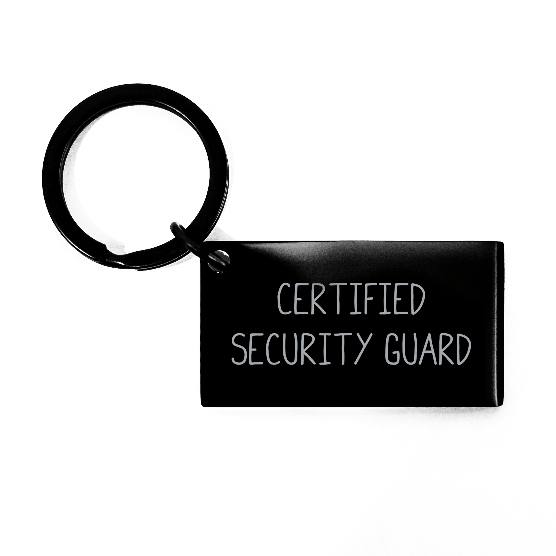 Funny Security Guard Quote Keychain, Gifts from Men to Security Guard, Mother's Day Unique Gifts - Victory Thru Vision
