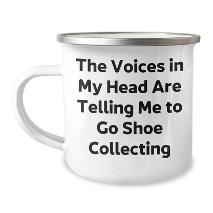 Funny Shoe Collecting Gifts for Him, Gifts from Friends, Inspirational Quote on Camping Mug for Graduation, Unique Shoe Collecting Mugs for Men, Shoe Collecting Enthusiasts - Victory Thru Vision