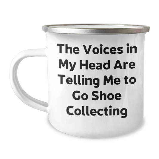 Funny Shoe Collecting Gifts for Him, Gifts from Friends, Inspirational Quote on Camping Mug for Graduation, Unique Shoe Collecting Mugs for Men, Shoe Collecting Enthusiasts - Victory Thru Vision