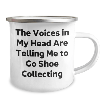 Funny Shoe Collecting Gifts for Him, Gifts from Friends, Inspirational Quote on Camping Mug for Graduation, Unique Shoe Collecting Mugs for Men, Shoe Collecting Enthusiasts - Victory Thru Vision