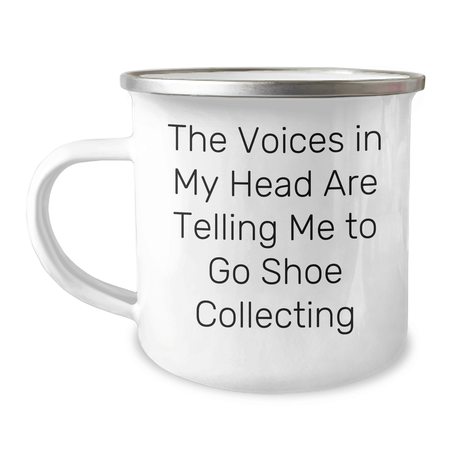 Funny Shoe Collecting Gifts from Friends for Graduation, Camping Mug with Inspirational Quote - Victory Thru Vision