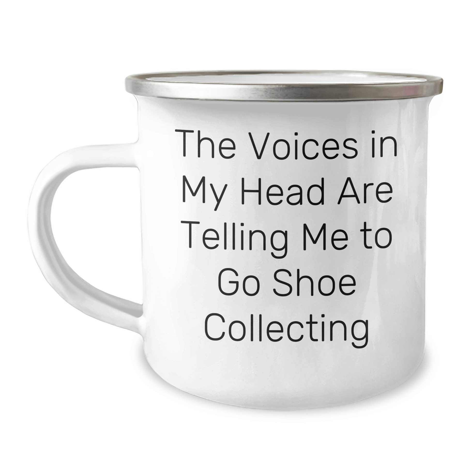 Funny Shoe Collecting Gifts from Friends for Graduation, Camping Mug with Inspirational Quote - Victory Thru Vision
