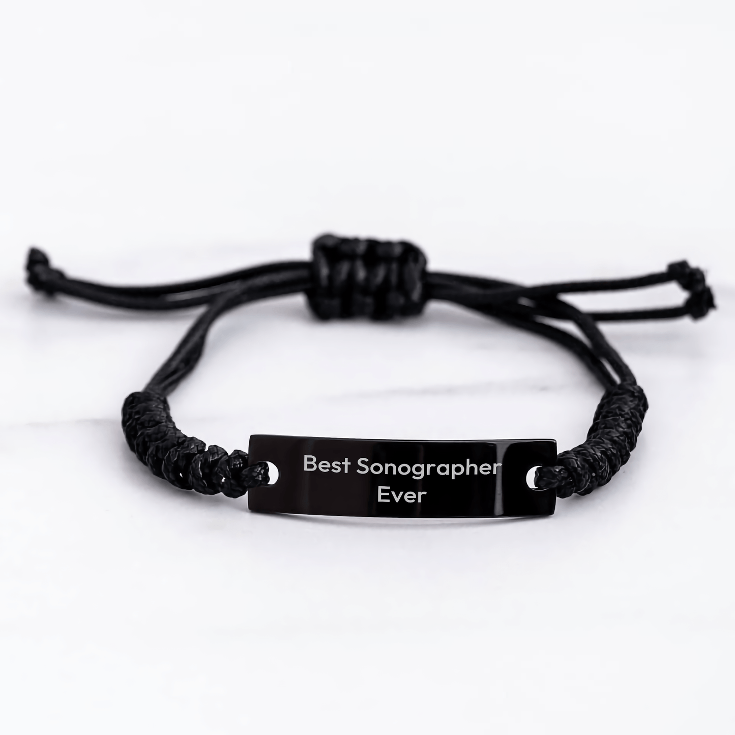 Funny Sonographer Gifts from Friends - Best Ever Rope Bracelet for Graduation Unique Gifts, Sonographer Appreciation - Victory Thru Vision