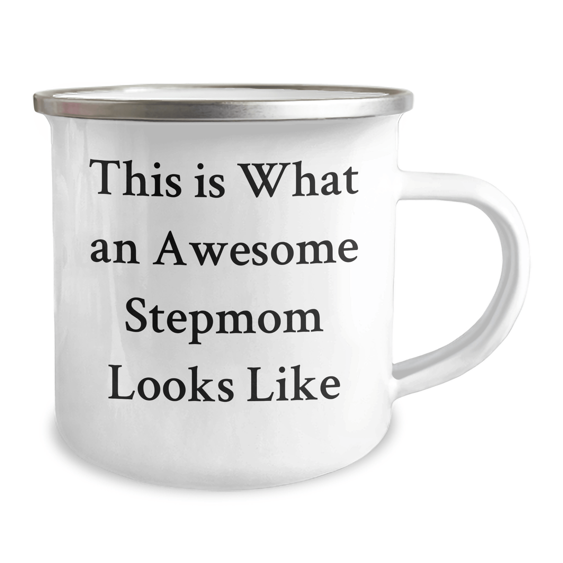 Funny Stepmom Gifts from Friends for Awesome Stepmoms on Graduation - This Is What An Awesome Stepmom Looks Like, Camping Mug - Victory Thru Vision 