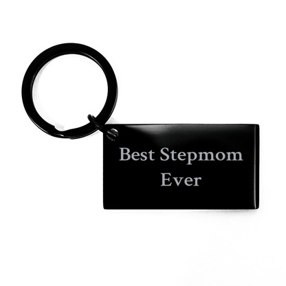 Funny Stepmom Gifts from Men - 'Best Stepmom Ever' Keychain for Women, Friends, and Family Graduation - Victory Thru Vision