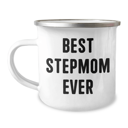 Funny Stepmom Gifts from Men to Best Stepmom Ever on Graduation, Camping Mug for Stepmom - Victory Thru Vision