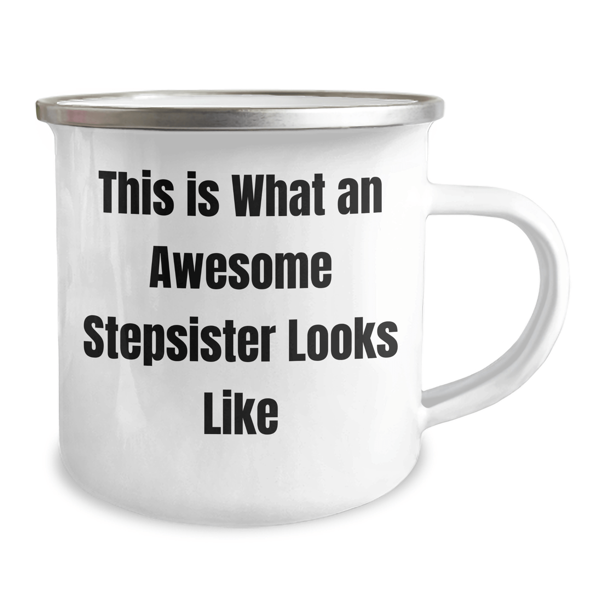 Funny Stepsister Gifts from Family - This Is What An Awesome Stepsister Looks Like Camping Mug - Graduation Unique Gifts for Stepsister - Victory Thru Vision 