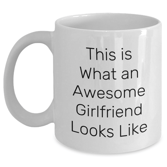 Funny Sweetheart Gifts from Men, Cute White Coffee Mugs for Her on Graduation, This Is What An Awesome Sweetheart Looks Like - Victory Thru Vision 