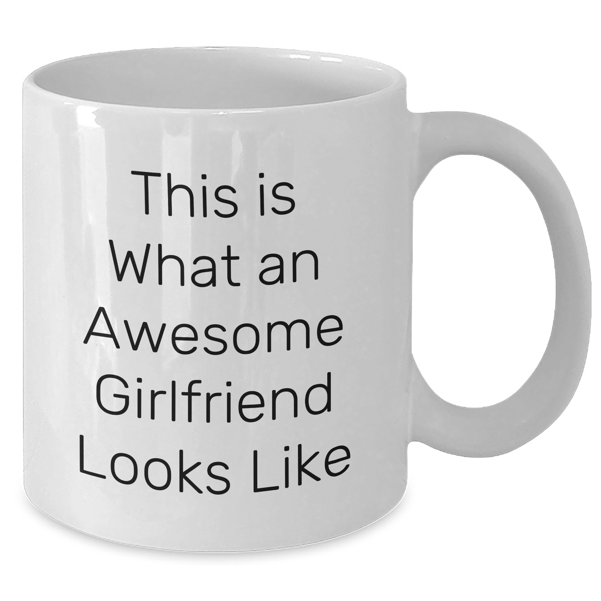 Funny Sweetheart Gifts from Men, Cute White Coffee Mugs for Her on Graduation, This Is What An Awesome Sweetheart Looks Like - Victory Thru Vision 