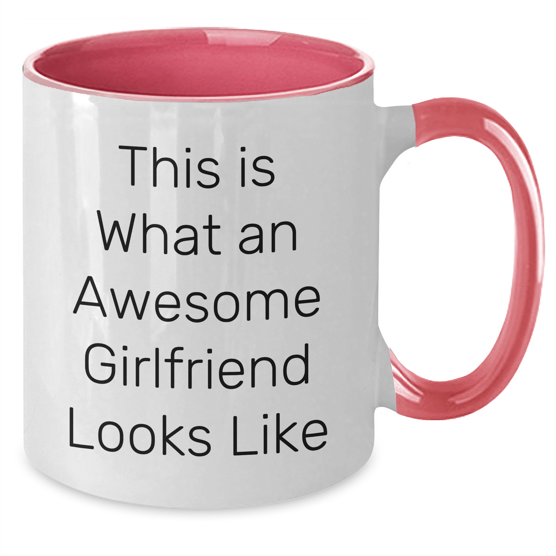 Funny Sweetheart Gifts from Men for Graduation - 'This Is What An Awesome Sweetheart Looks Like' Two Tone Coffee Mug, 11oz, Ceramic, Microwave and Dishwasher Safe - Victory Thru Vision 