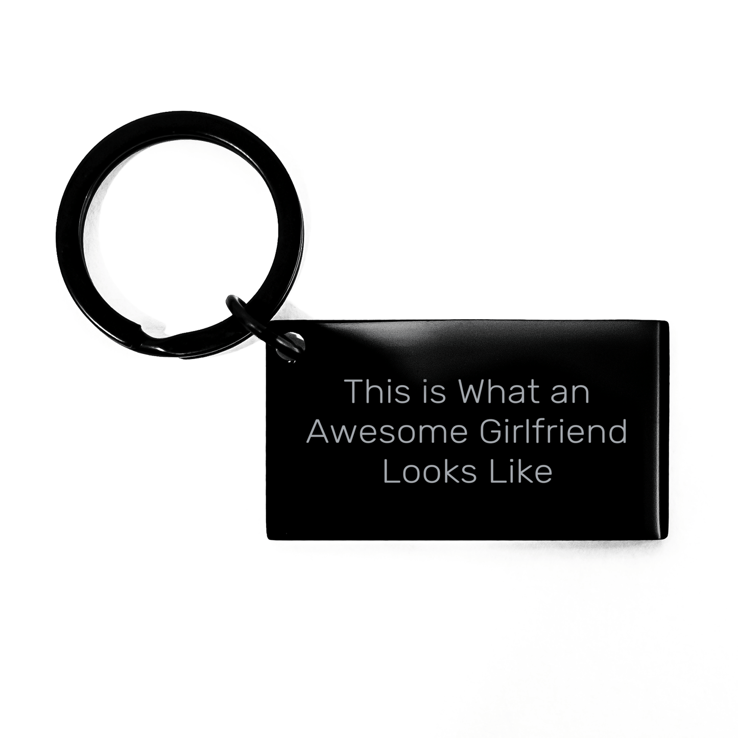 Funny Sweetheart Graduation Gifts from Men, Inspirational Keychain for Her, 'This Is What An Awesome Sweetheart Looks Like' Engraved Stainless Steel, 1.57 x 0.87 inches - Victory Thru Vision 