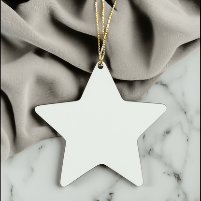 Funny Teacher Gifts from Friends for Christmas - Star Ornament, Gifts for Teacher, 'A Star Teacher is Born' Sublimation Print, from Friends - Victory Thru Vision