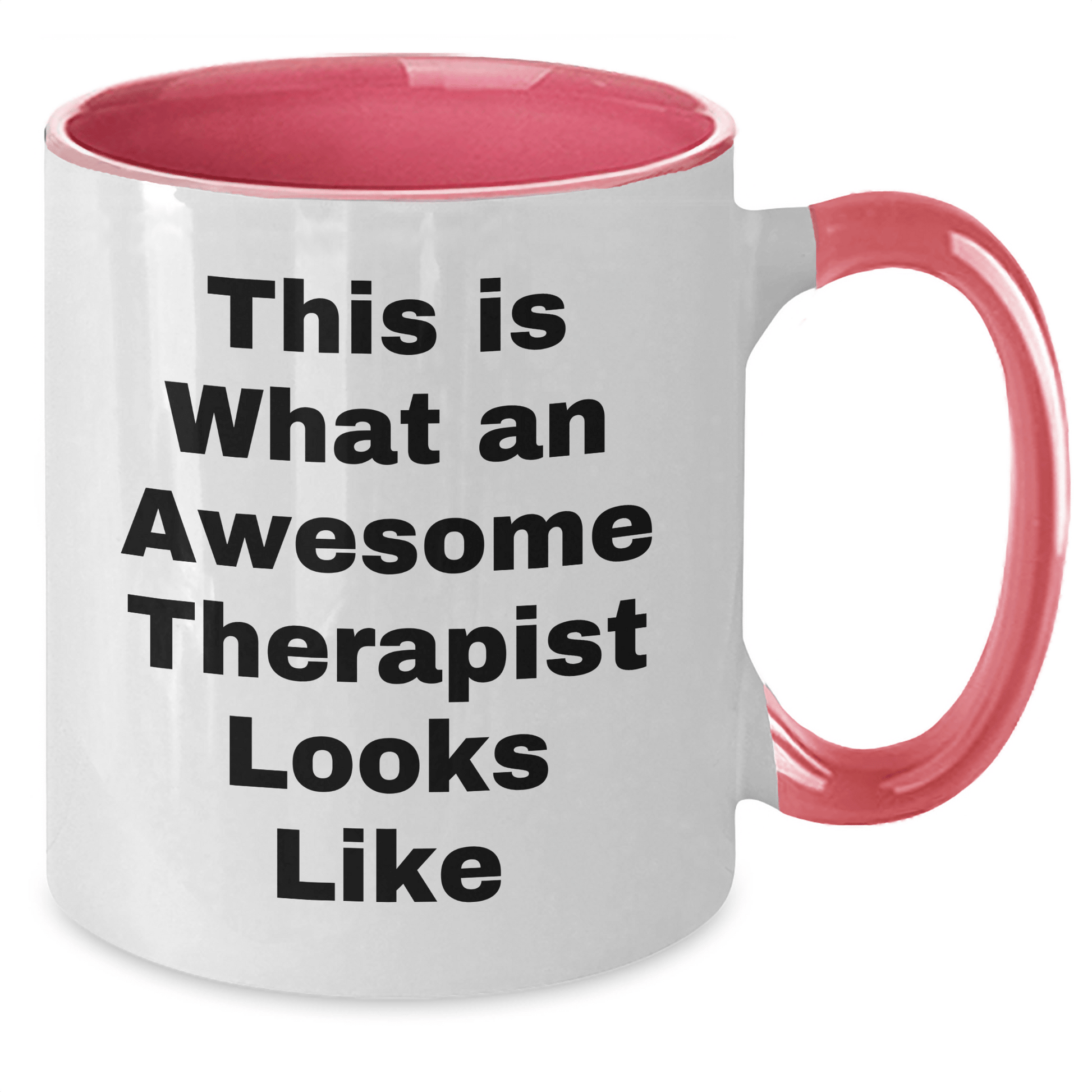 Funny Therapist Gifts from Men, Gifts for Therapist, Two Tone Coffee Mug, This Is What An Awesome Therapist Looks Like, Father's Day Unique Presents - Victory Thru Vision 