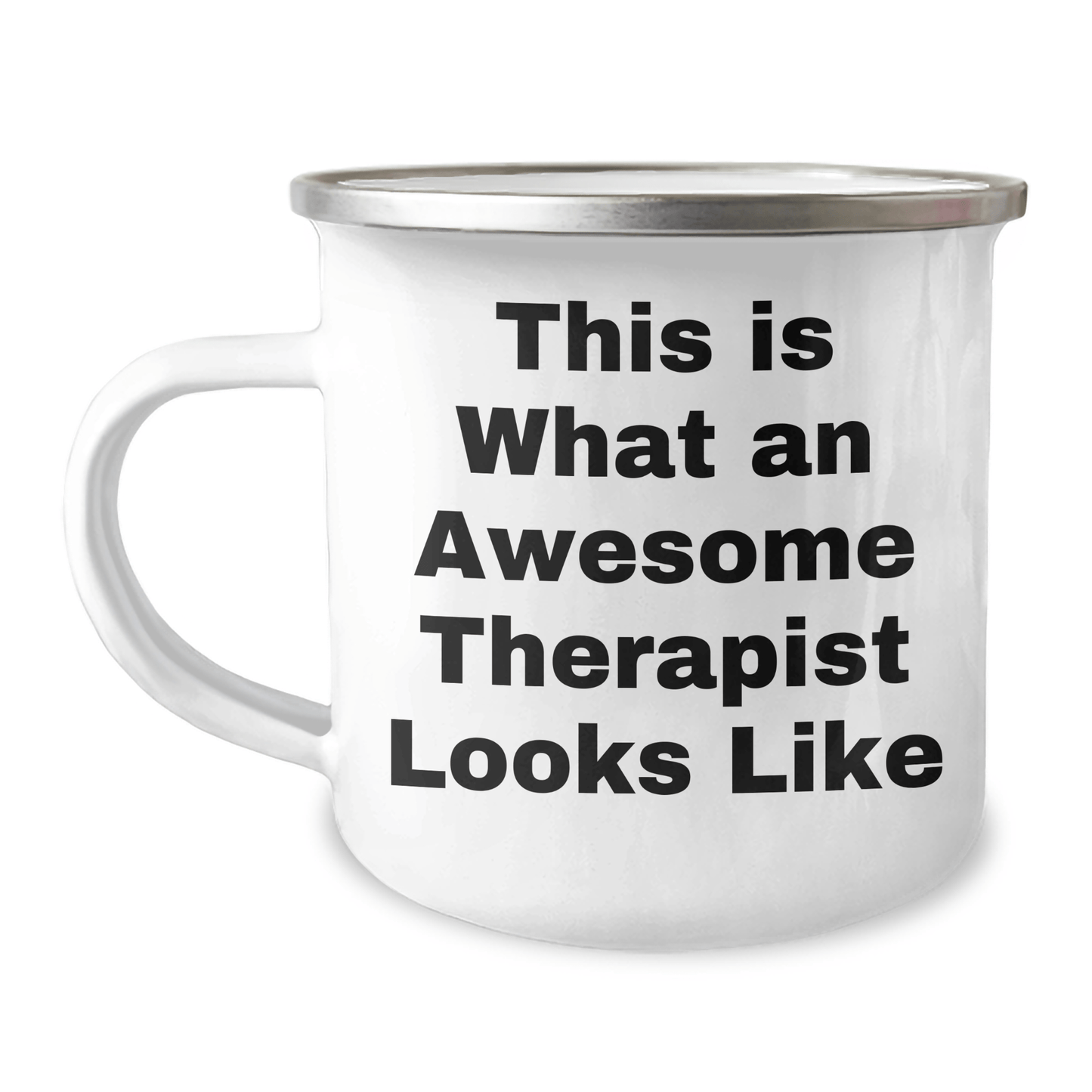 Funny Therapist Gifts from Men, This Is What An Awesome Therapist Looks Like, Camping Mug for Therapist on Father's Day, Gifts for Therapist - Victory Thru Vision 
