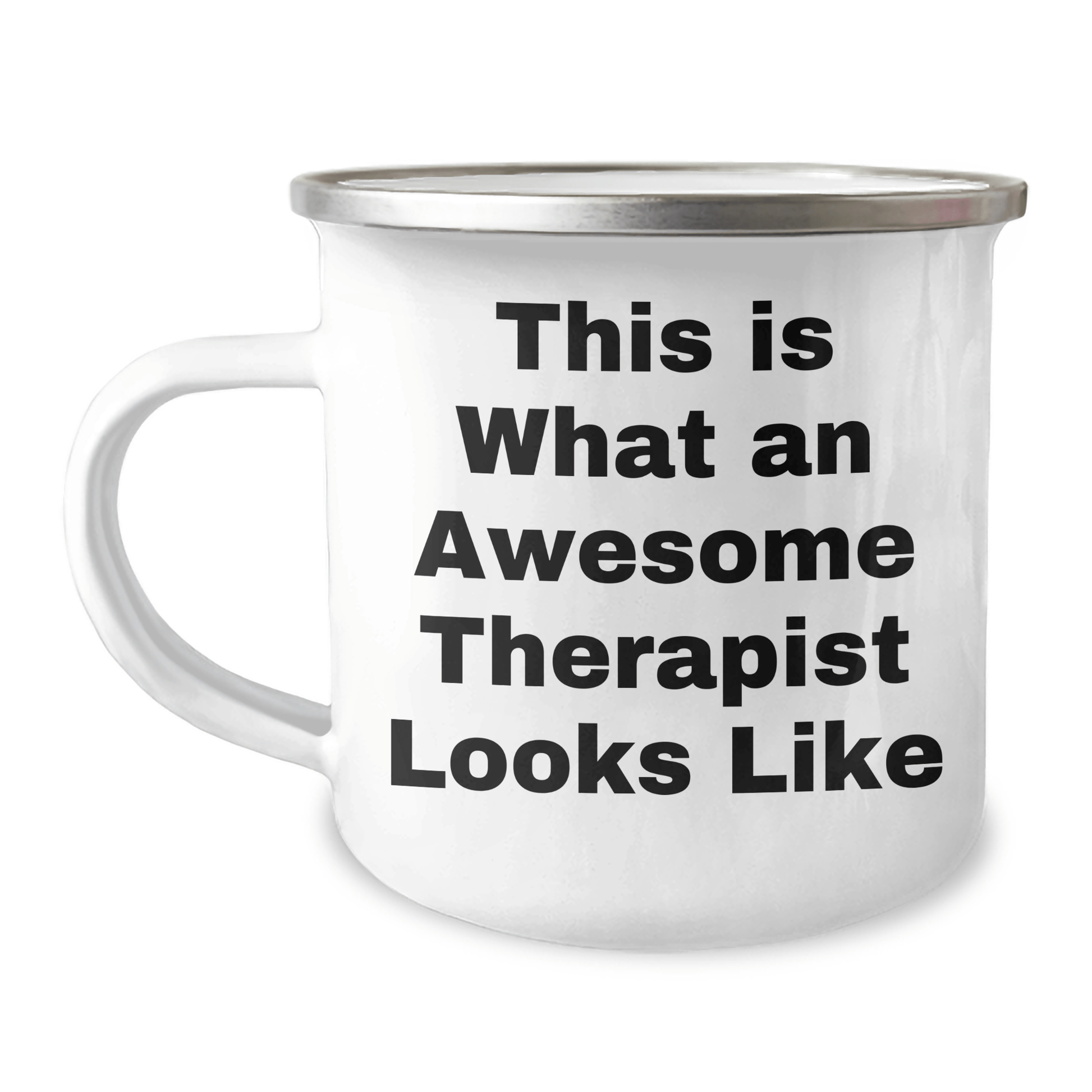 Funny Therapist Gifts from Men, This Is What An Awesome Therapist Looks Like, Camping Mug for Therapist on Father's Day, Gifts for Therapist - Victory Thru Vision 