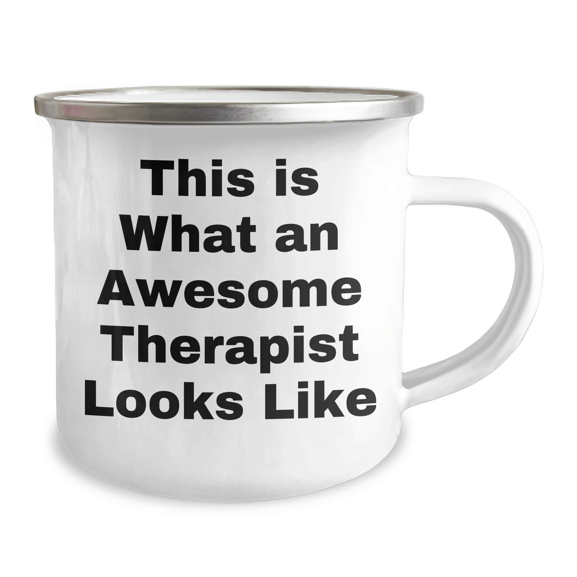 Funny Therapist Gifts from Men, This Is What An Awesome Therapist Looks Like, Camping Mug for Therapist on Father's Day, Gifts for Therapist - Victory Thru Vision 