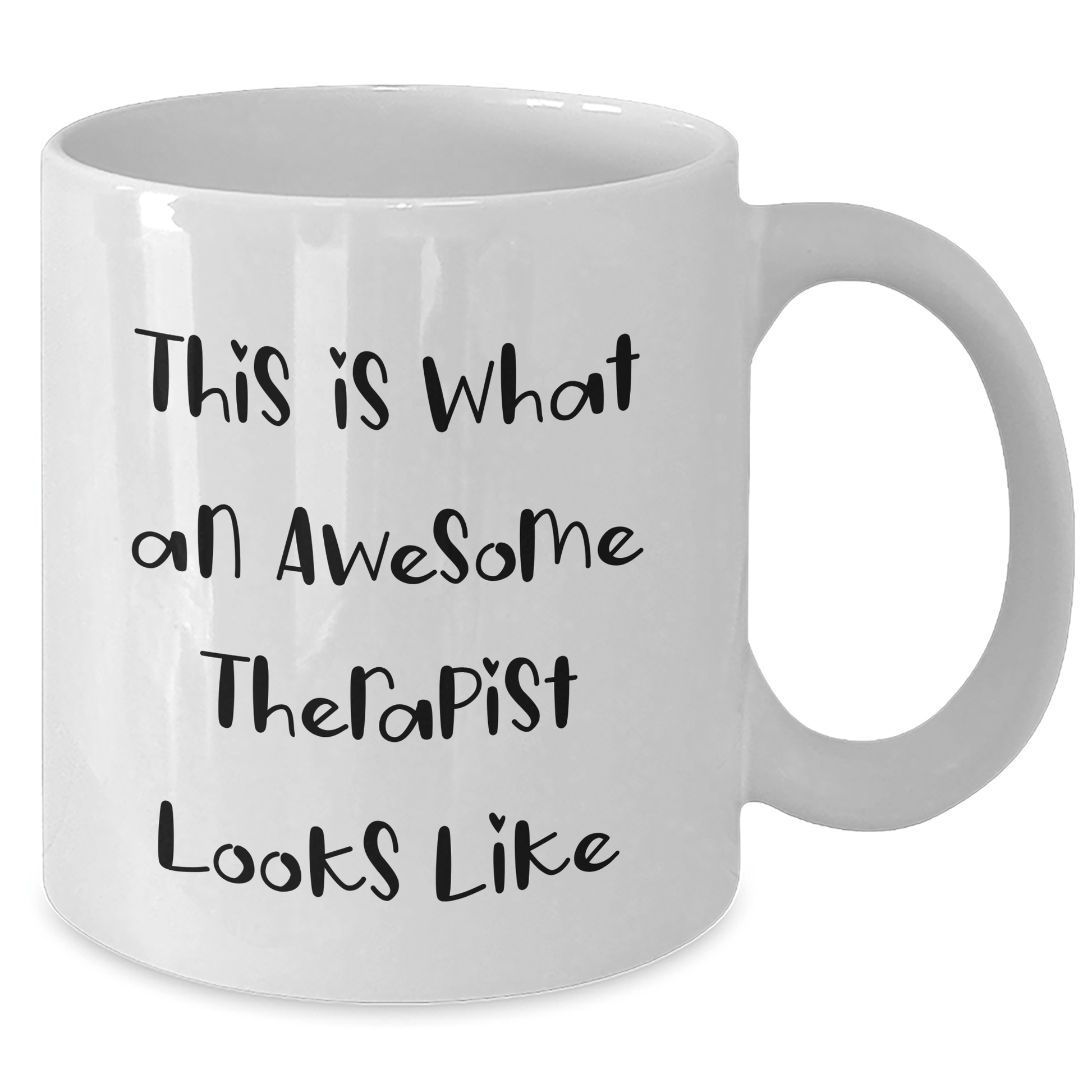 Funny Therapist Gifts from Men to Awesome Therapist for Father's Day - This Is What An Awesome Therapist Looks Like White Coffee Mug - Victory Thru Vision 