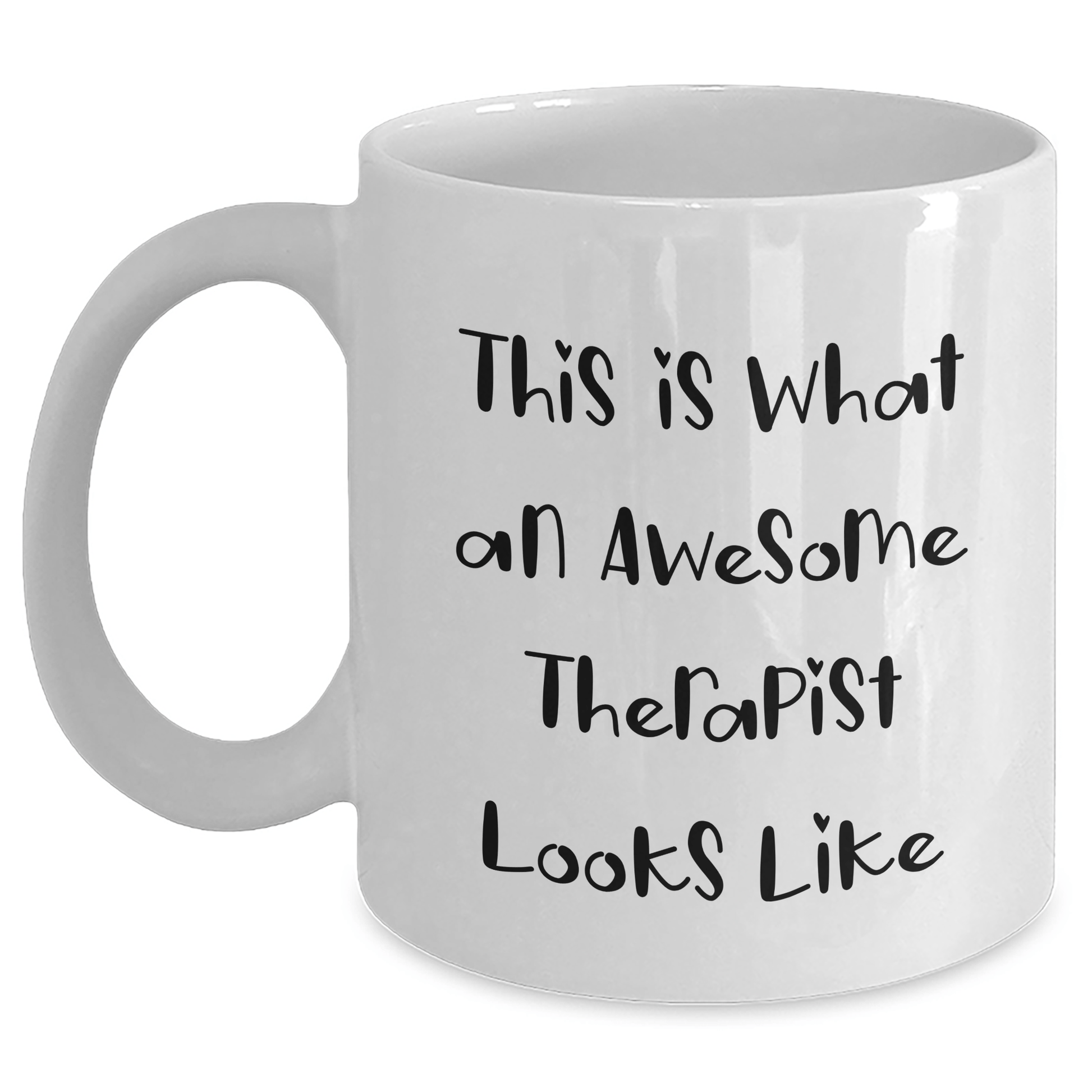 Funny Therapist Gifts from Men to Awesome Therapist for Father's Day - This Is What An Awesome Therapist Looks Like White Coffee Mug - Victory Thru Vision 