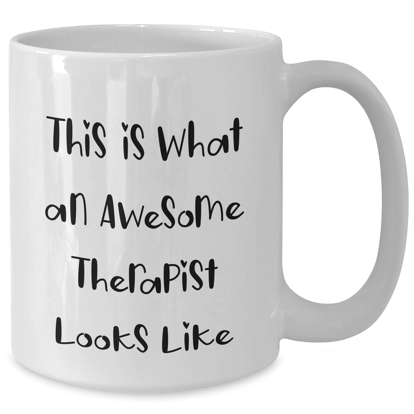 Funny Therapist Gifts from Men to Awesome Therapist for Father's Day - This Is What An Awesome Therapist Looks Like White Coffee Mug - Victory Thru Vision 