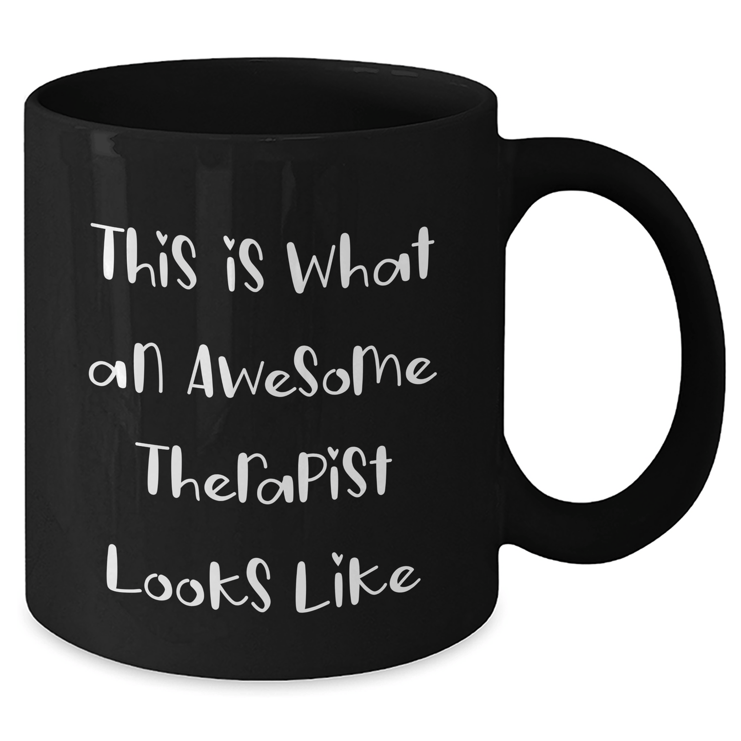 Funny Therapist Gifts from Men to Awesome Therapist on Father's Day - This Is What An Awesome Therapist Looks Like Black Coffee Mug - Victory Thru Vision 