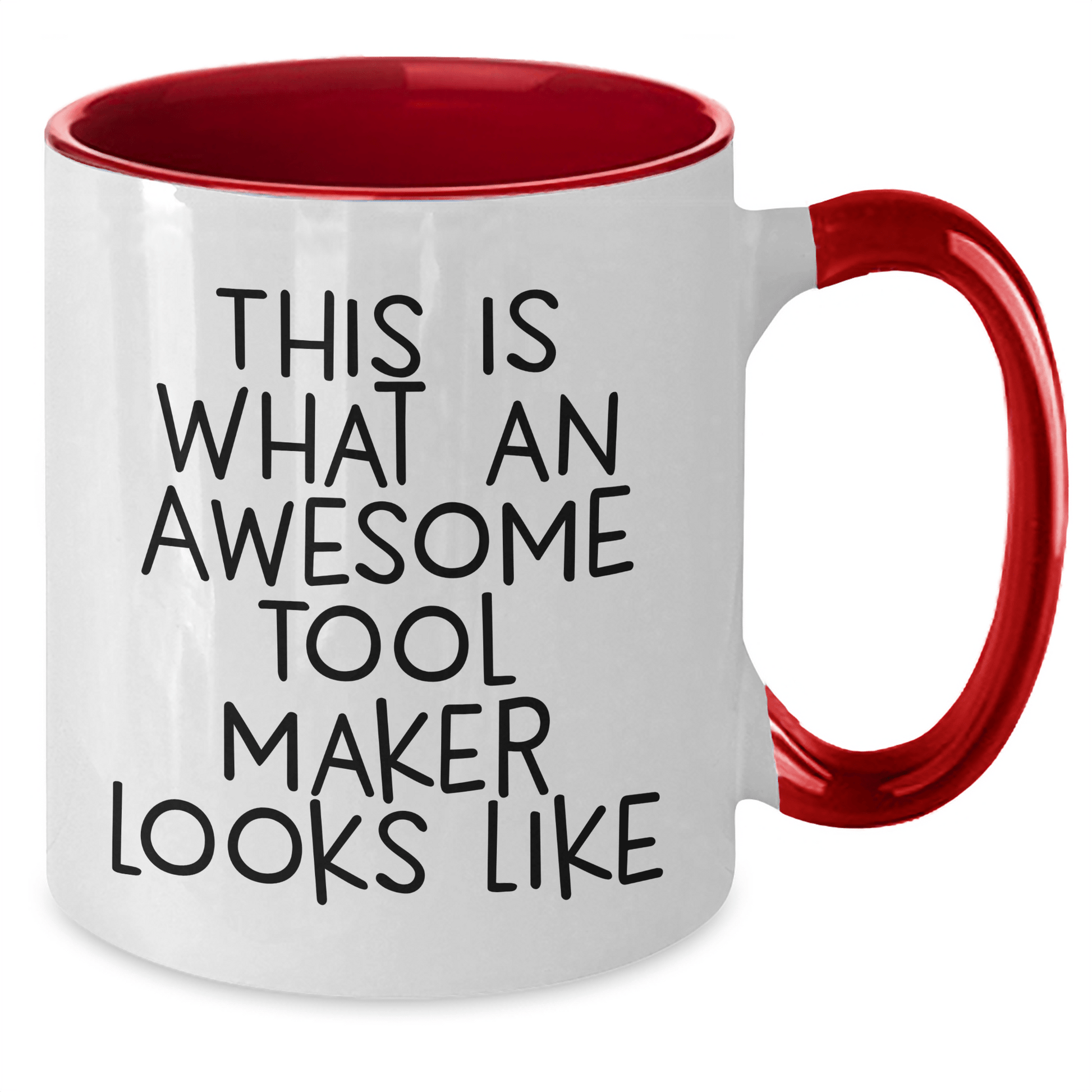 Funny Tool Maker Gifts: This Is What An Awesome Tool Maker Looks Like, Two Tone Coffee Mug for Tool Makers, Gifts from Family, Unique Father's Day Unique Gifts for Tool Maker - Victory Thru Vision 