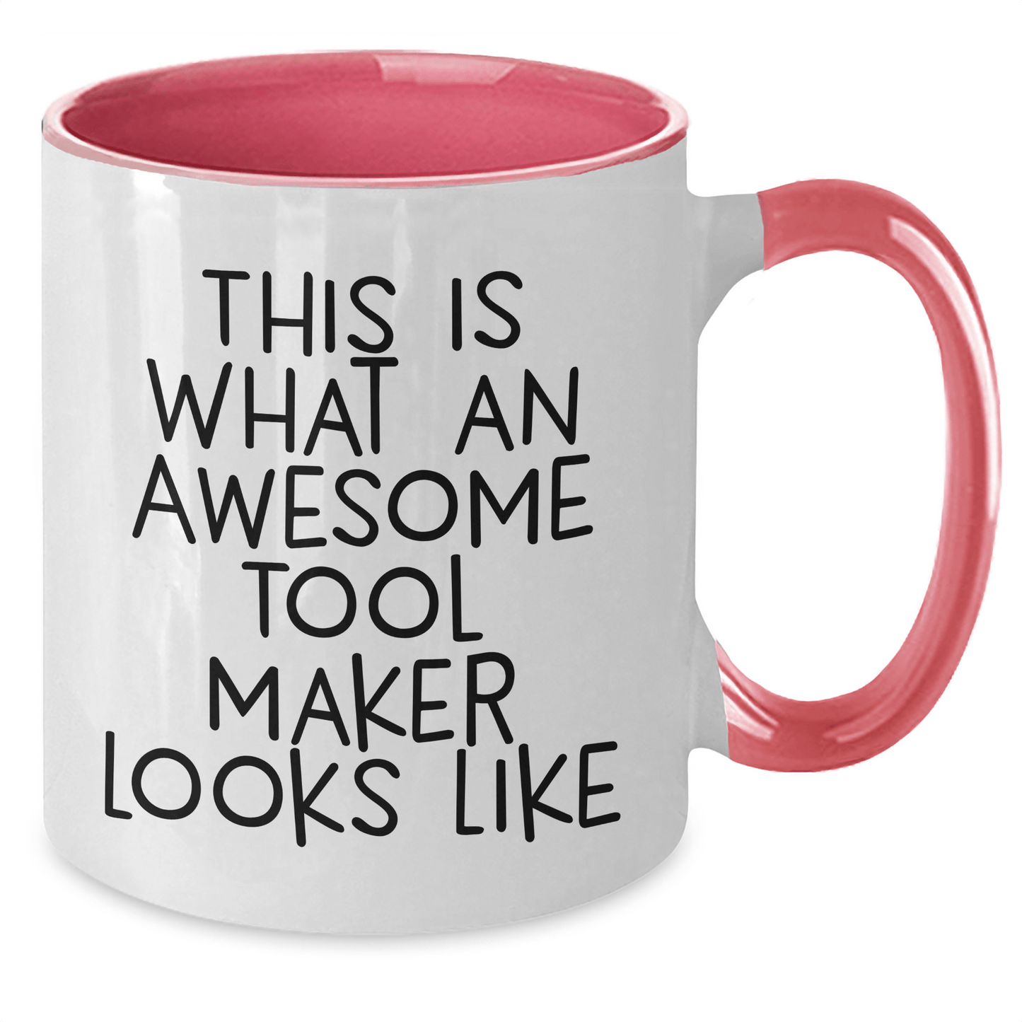 Funny Tool Maker Gifts: This Is What An Awesome Tool Maker Looks Like, Two Tone Coffee Mug for Tool Makers, Gifts from Family, Unique Father's Day Unique Gifts for Tool Maker - Victory Thru Vision 