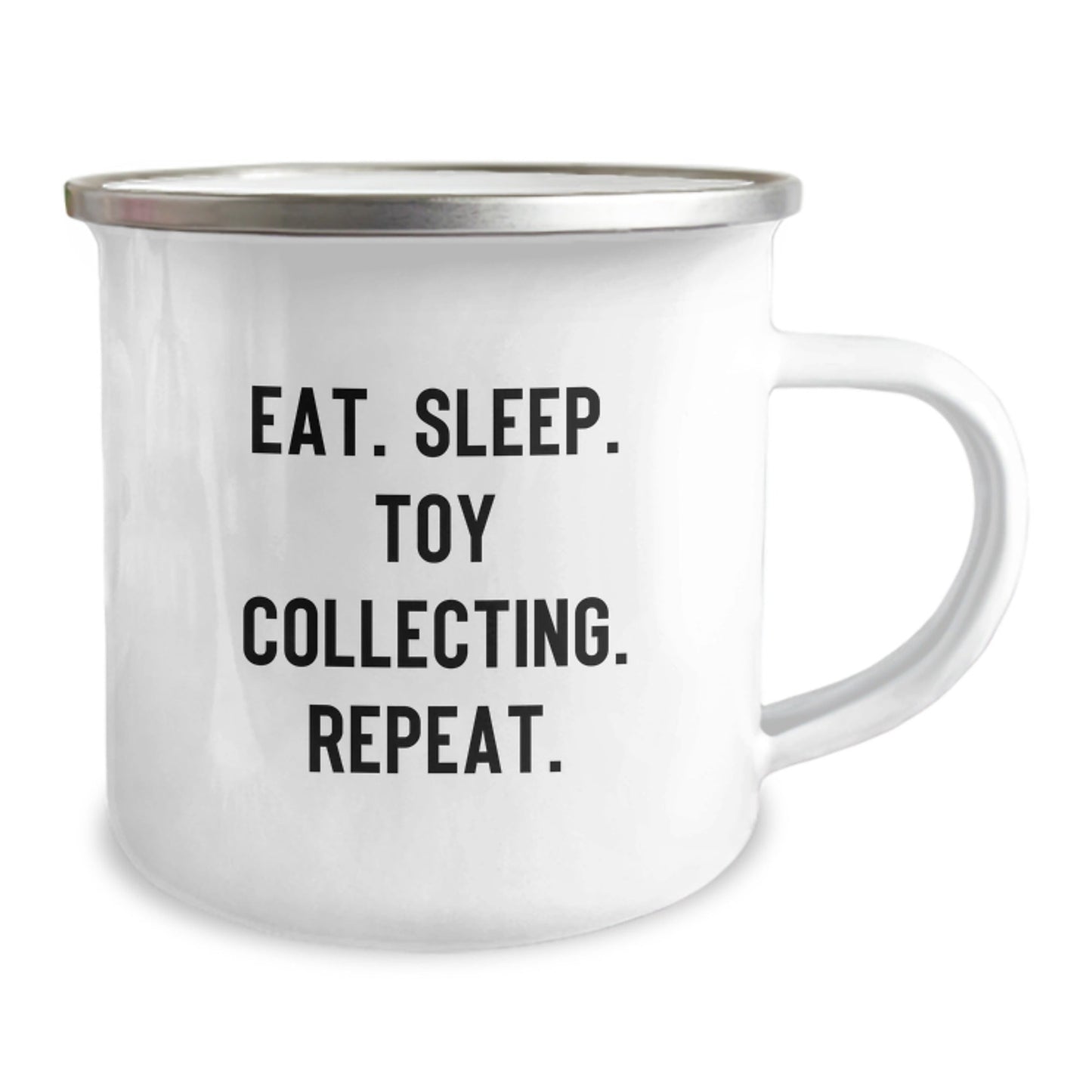 Funny Toy Collecting Gifts for Men Friends Coworkers Family - Eat. Sleep. Toy Collecting. Repeat. - Camping Mug for Graduation Unique Gifts - Victory Thru Vision