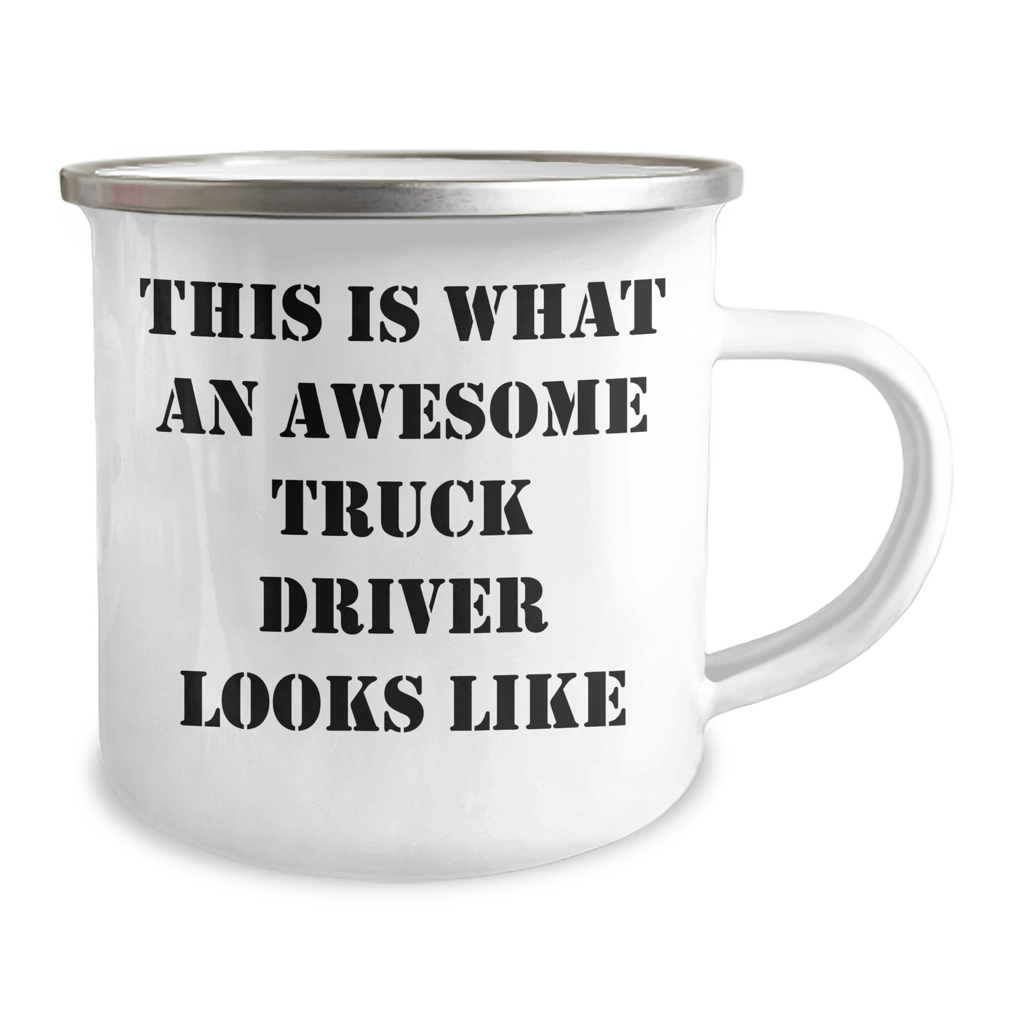 Funny Truck Driver Gifts for Him - This Is What An Awesome Truck Driver Looks Like Camping Mug for Father's Day - Victory Thru Vision 
