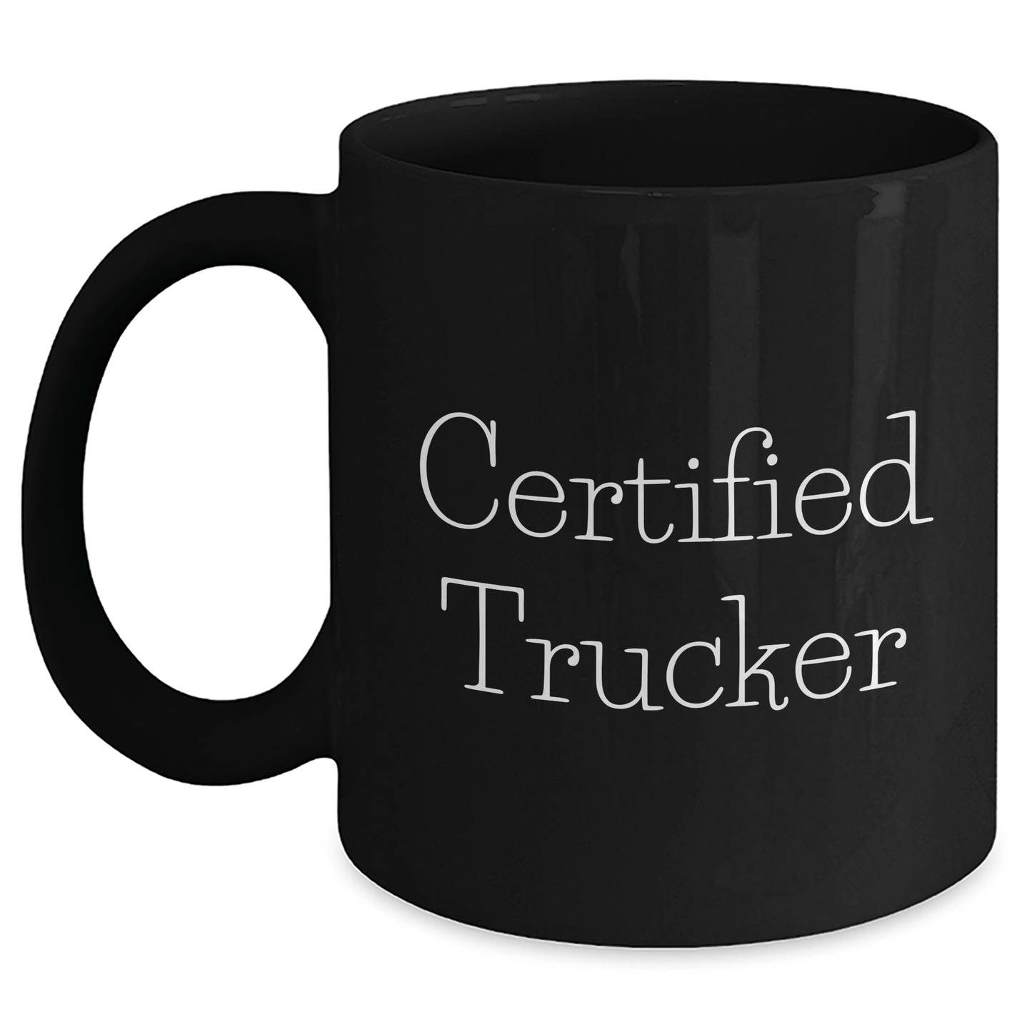 Funny Trucker Quotes Gifts for Men from Family - Black 11oz or 15oz Coffee Mug for Father's Day - Victory Thru Vision 
