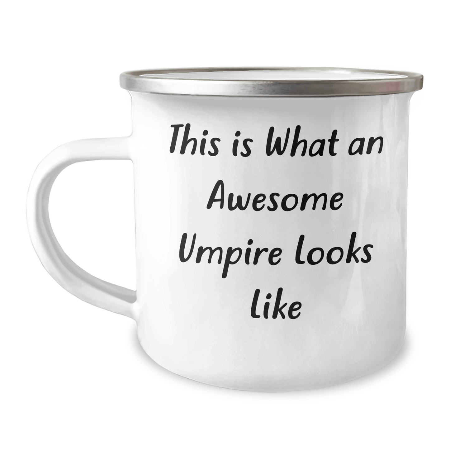 Funny Umpire Gifts from Men - This Is What An Awesome Umpire Looks Like, 12 oz Camping Mug for Umpire, Father's Day Unique Gifts - Victory Thru Vision 