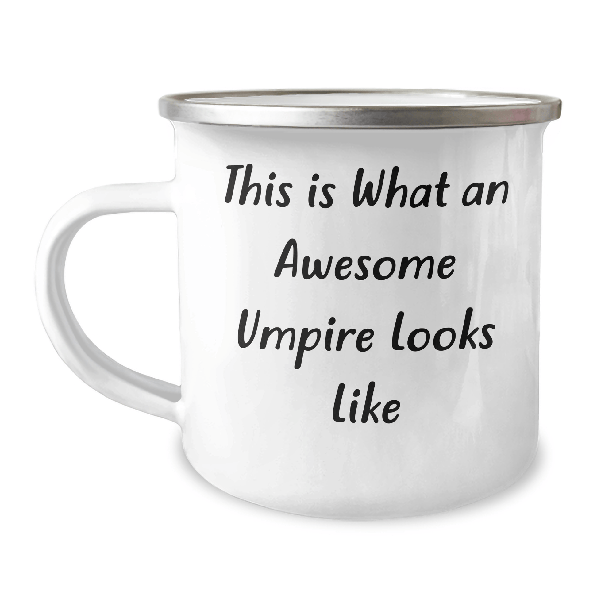 Funny Umpire Gifts from Men - This Is What An Awesome Umpire Looks Like, 12 oz Camping Mug for Umpire, Father's Day Unique Gifts - Victory Thru Vision 