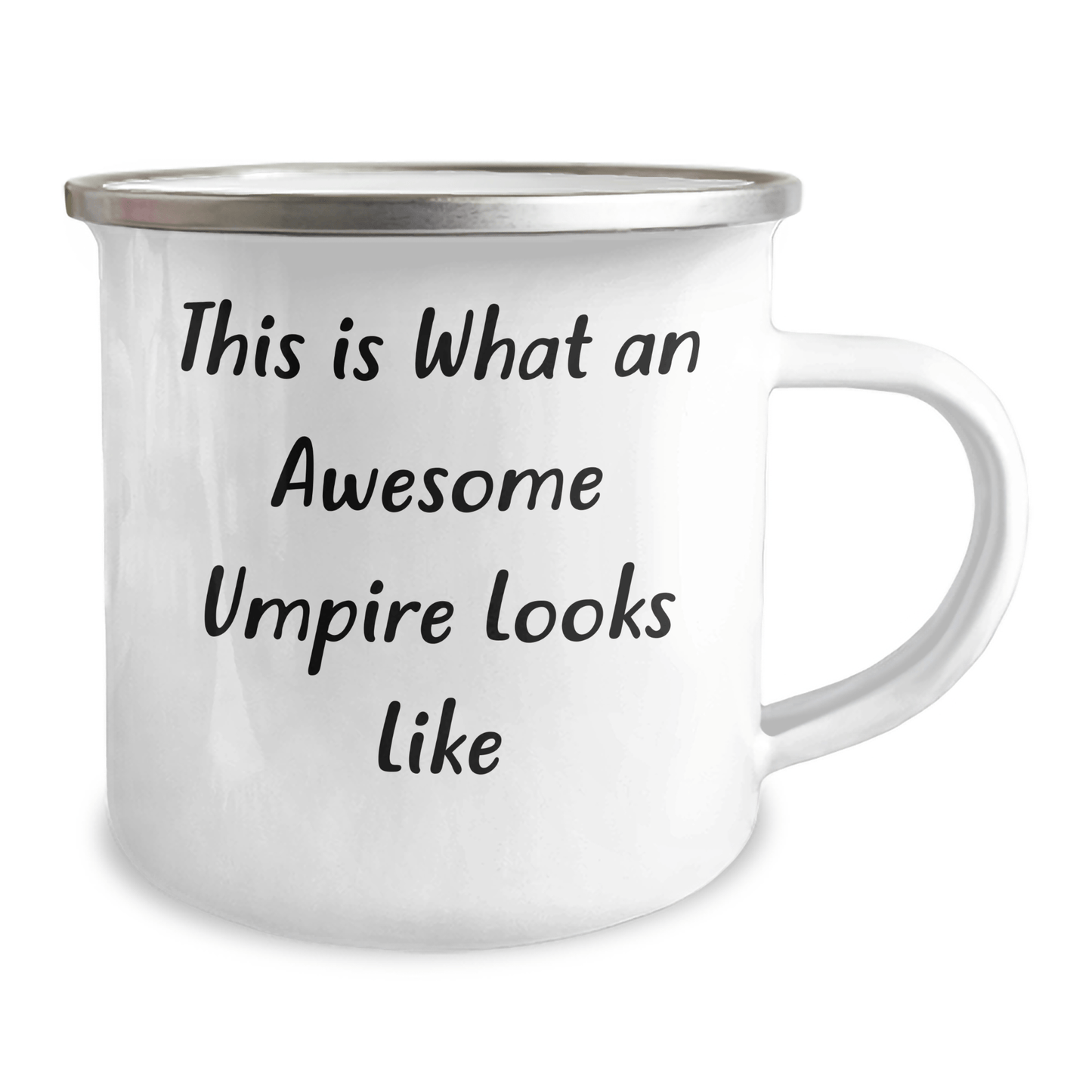 Funny Umpire Gifts from Men - This Is What An Awesome Umpire Looks Like, 12 oz Camping Mug for Umpire, Father's Day Unique Gifts - Victory Thru Vision 