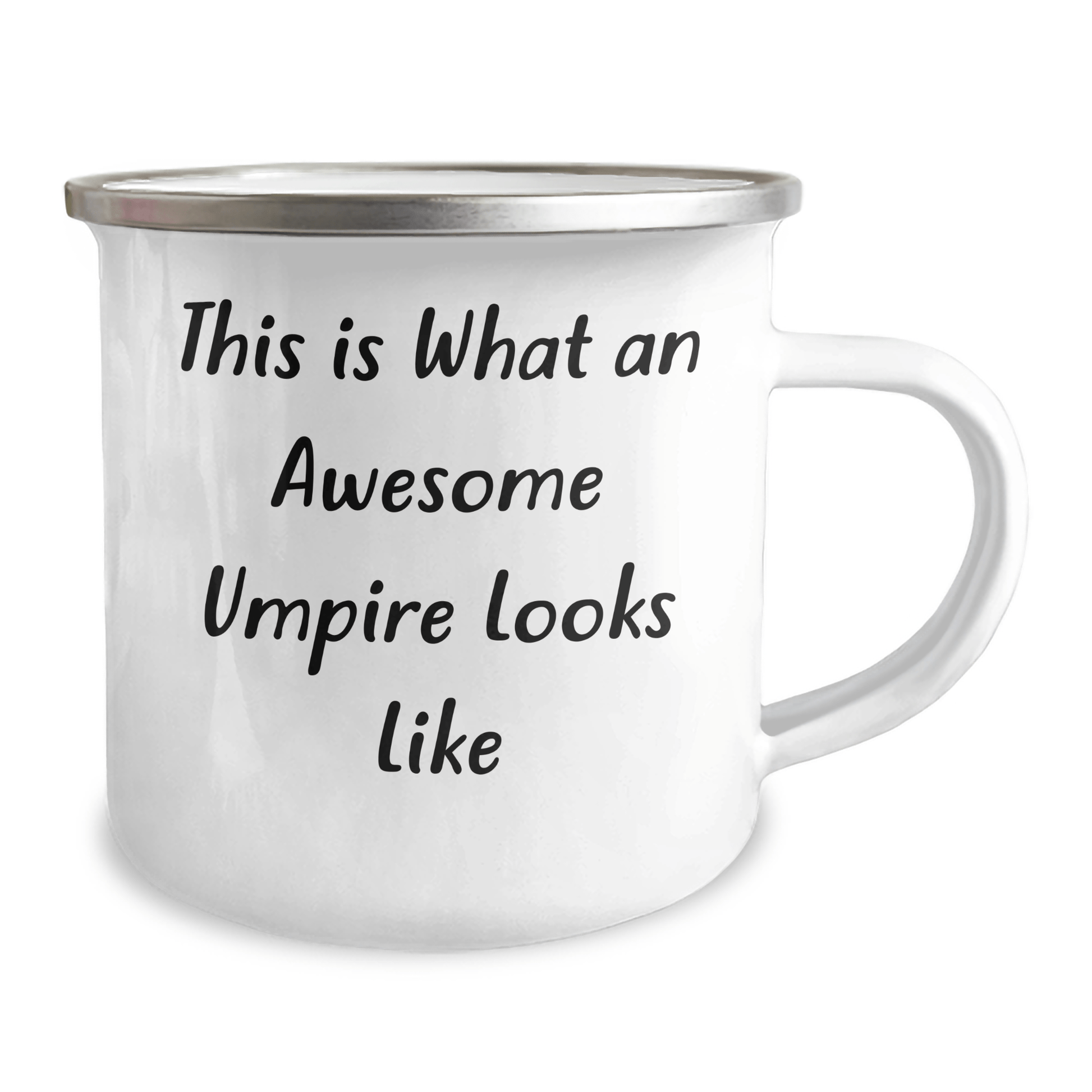 Funny Umpire Gifts from Men - This Is What An Awesome Umpire Looks Like, 12 oz Camping Mug for Umpire, Father's Day Unique Gifts - Victory Thru Vision 