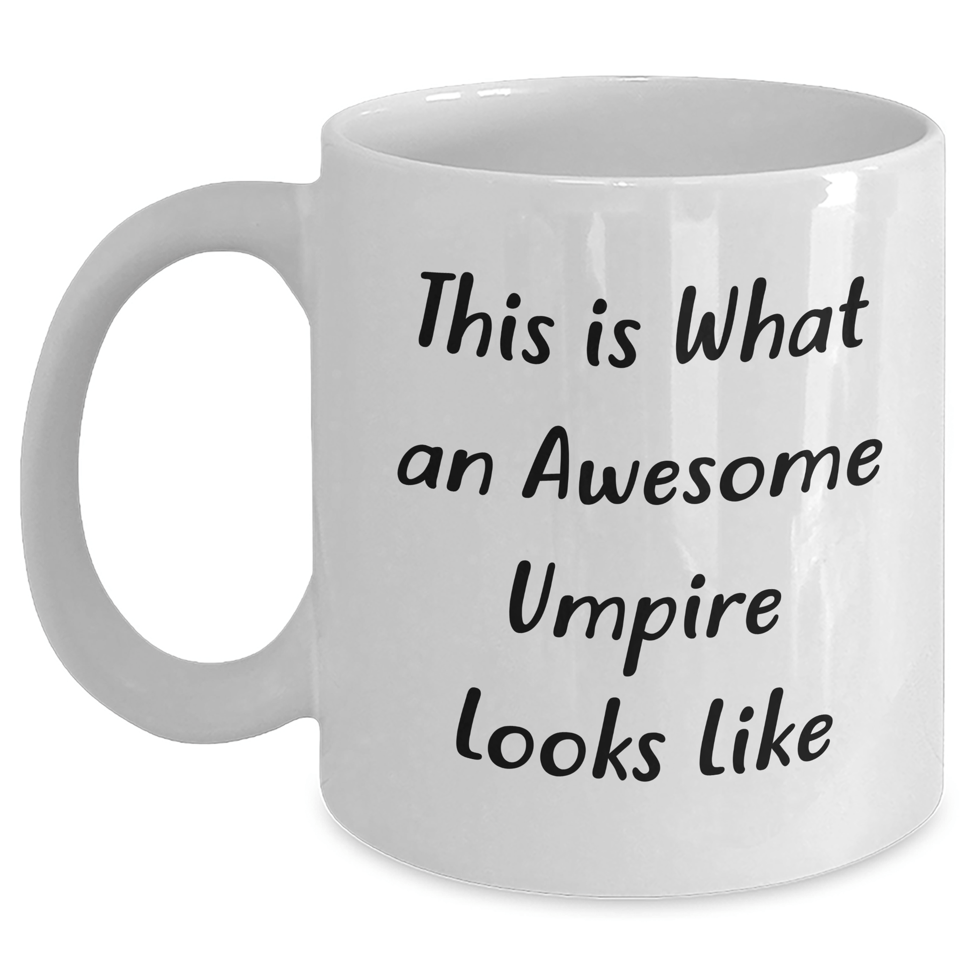 Funny Umpire Gifts, This Is What An Awesome Umpire Looks Like, White Coffee Mug for Dad's Umpire Friends - Gifts from Men, Gifts for Umpires - Victory Thru Vision 