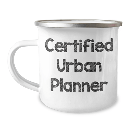 Funny Urban Planner Gifts for Men from Dad - Certified Urban Planner Quote on Camping Mug, Perfect for Father's Day - Victory Thru Vision 