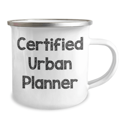 Funny Urban Planner Gifts for Men from Dad - Certified Urban Planner Quote on Camping Mug, Perfect for Father's Day - Victory Thru Vision 