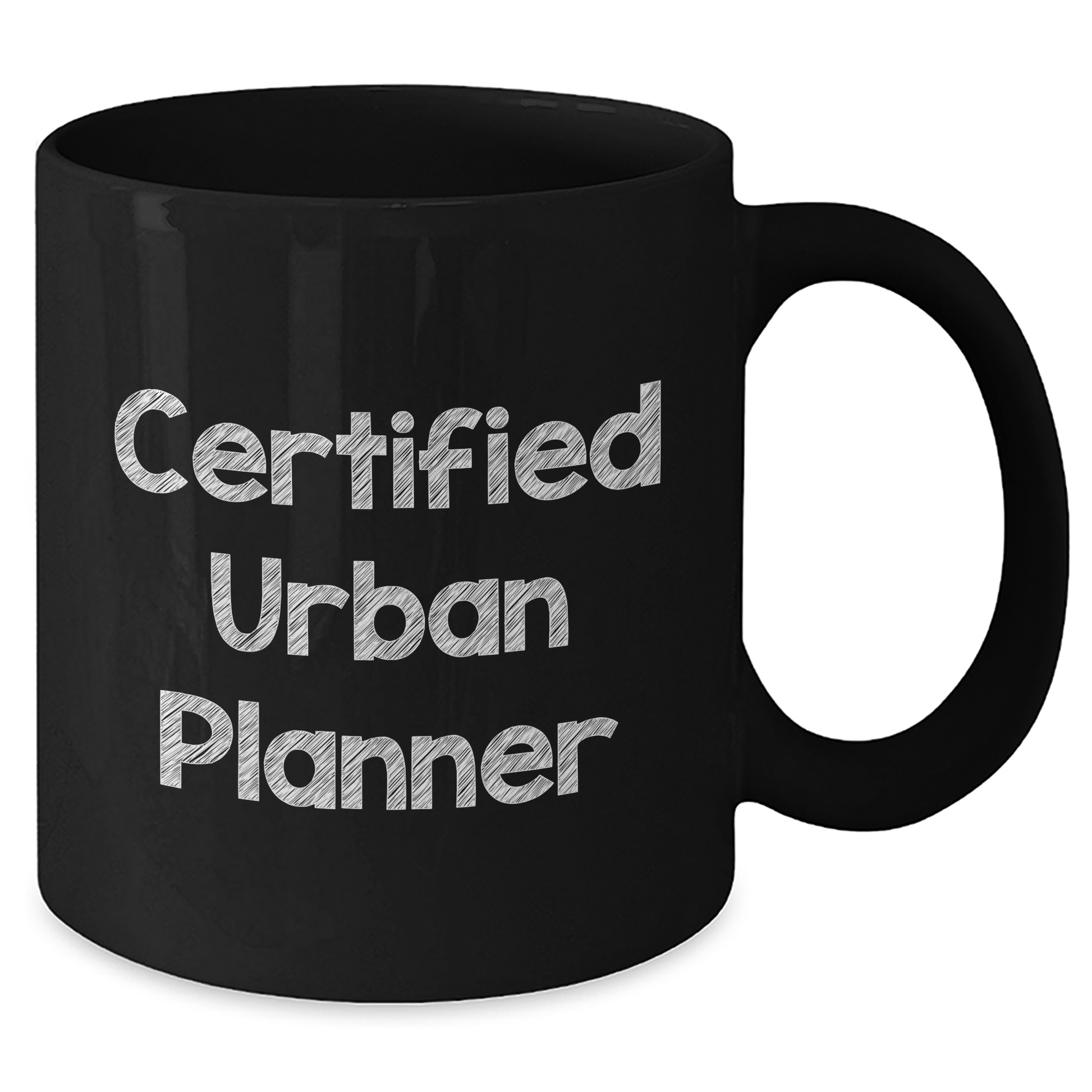 Funny Urban Planner Gifts from Dad to Son - 'Certified Urban Planner' Black Coffee Mug, Unique Father's Day Unique Gifts for Men - Victory Thru Vision 