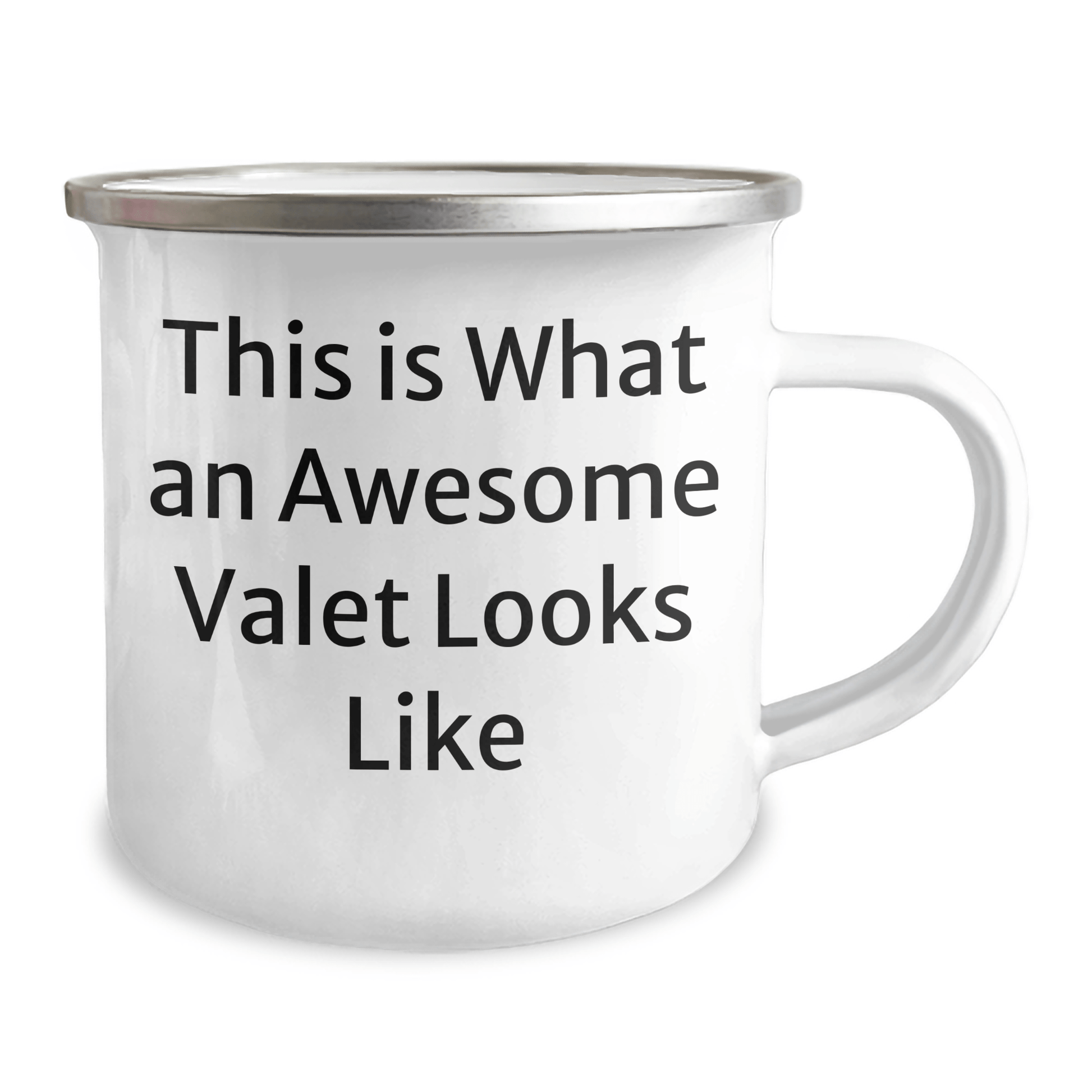 Funny Valet Gifts from Friends for Him - This Is What An Awesome Valet Looks Like, 12 oz Camping Mug, Father's Day Unique Gifts - Victory Thru Vision 